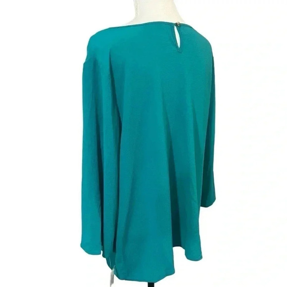 Counterparts size XL turquoise green pullover blouse NWT - Picture 4 of 12